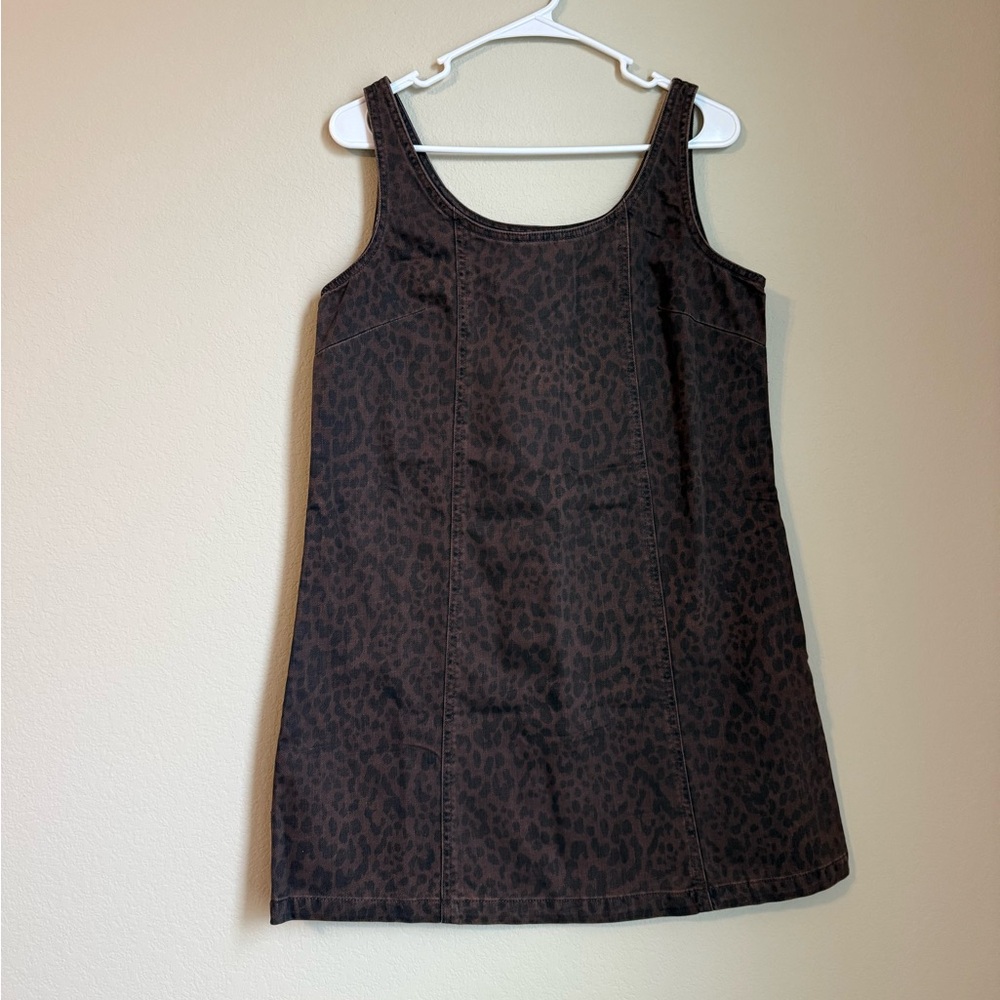 Gap Cheetah Denim Dress